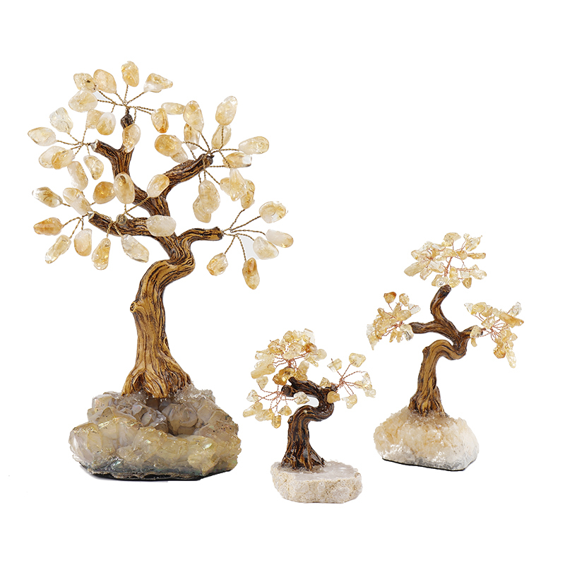MYK4271-Custom Citrine tumble gem tree