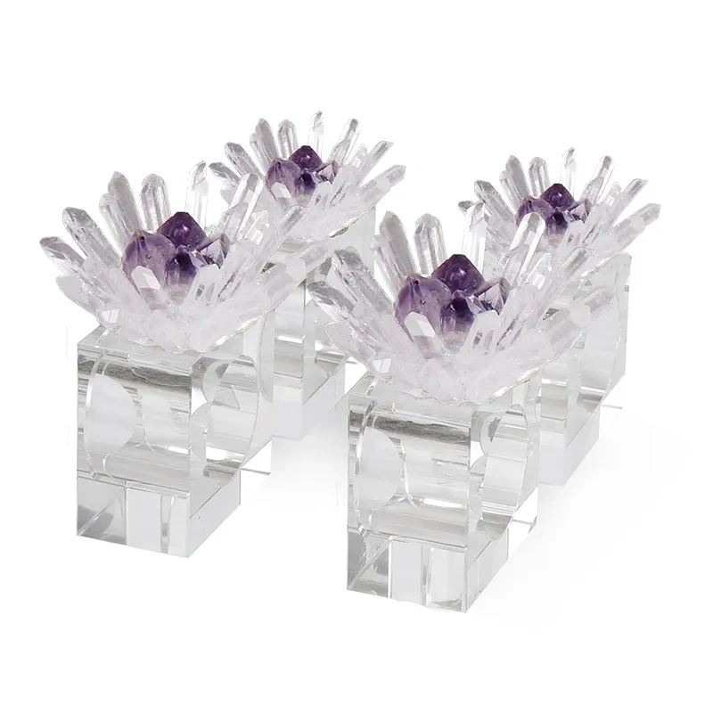 MYK4280-Custom Napkin Ring - Crystal Flower