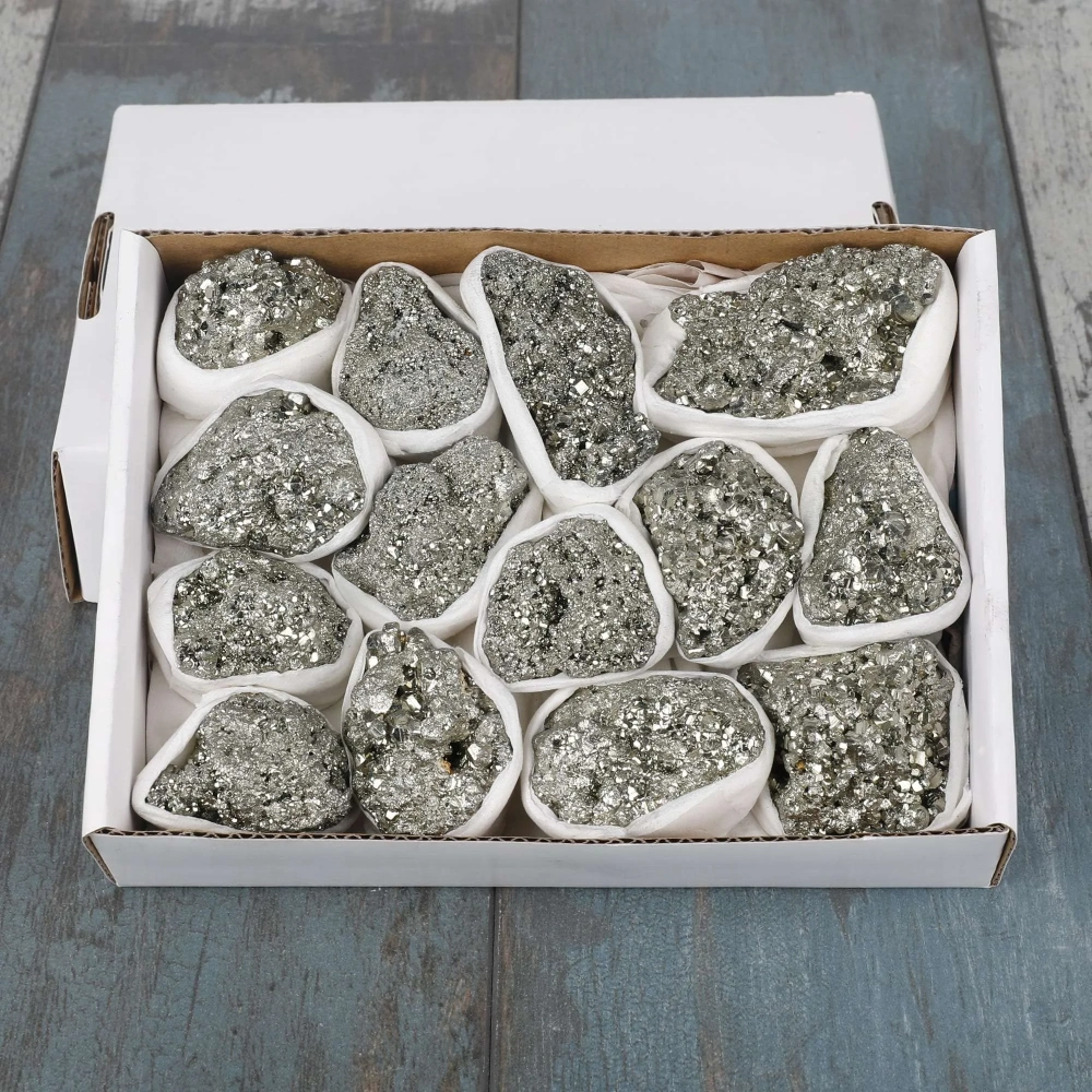 MYK4252- CustomWholesale Boxed Pyrite Rough