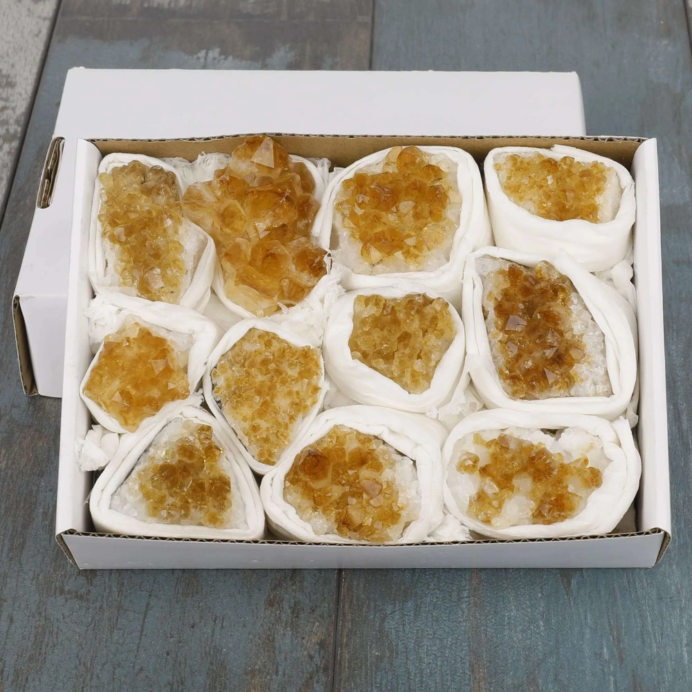 MYK4251-Custom madeWholesale Boxed Citrine Cluste