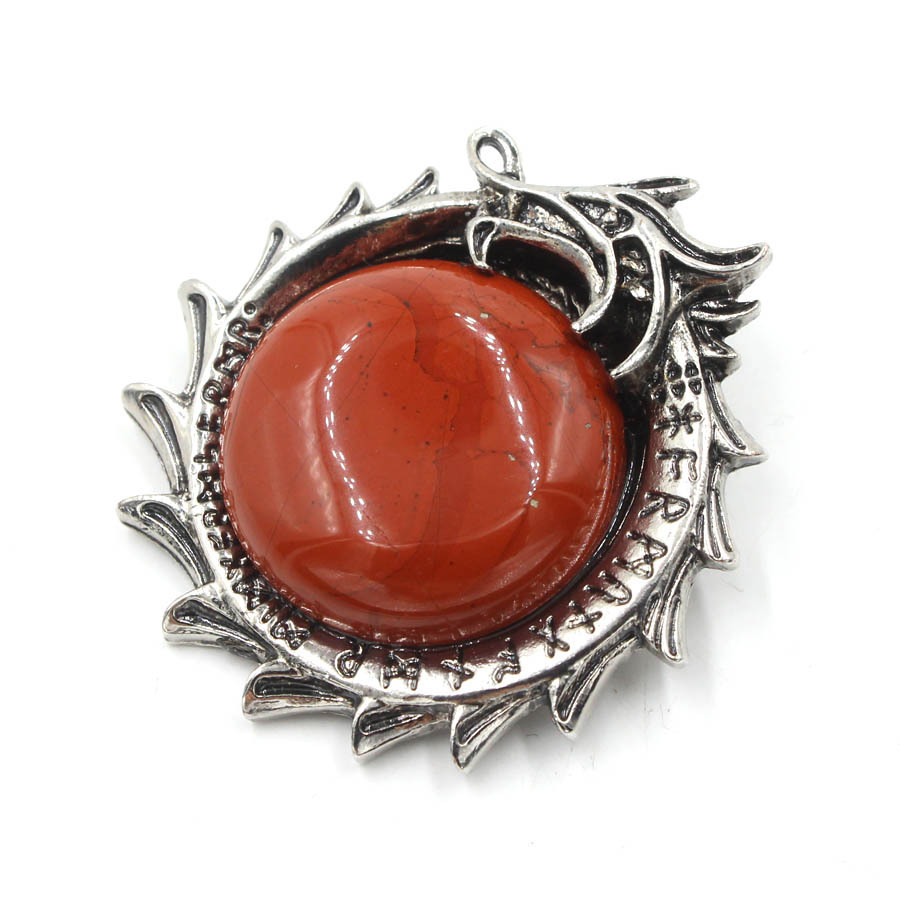 MYK4335-Dragon-shaped crystal pendant