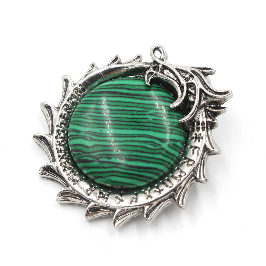 MYK4335-Dragon-shaped crystal pendant