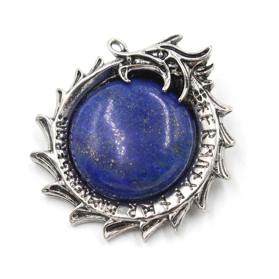 MYK4335-Dragon-shaped crystal pendant