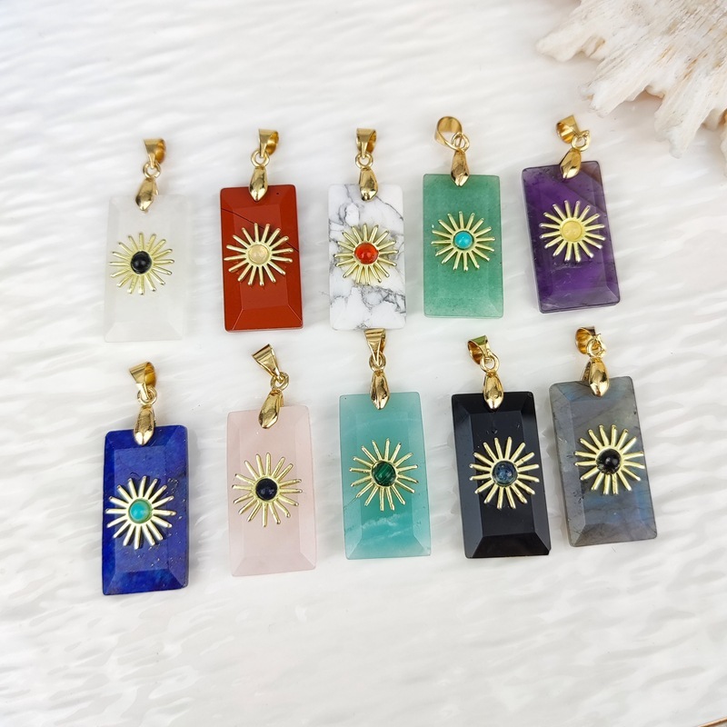 MYK4326-Peace Amulet natural crystal pendant