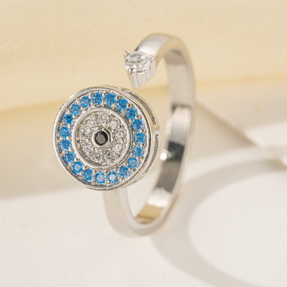 MYK4373-Rotary pressure relief micro-inlaid opening adjustable ring