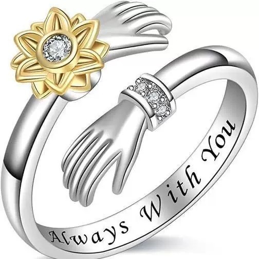MYK4371-Adjustable Sunflower Rotating Ring