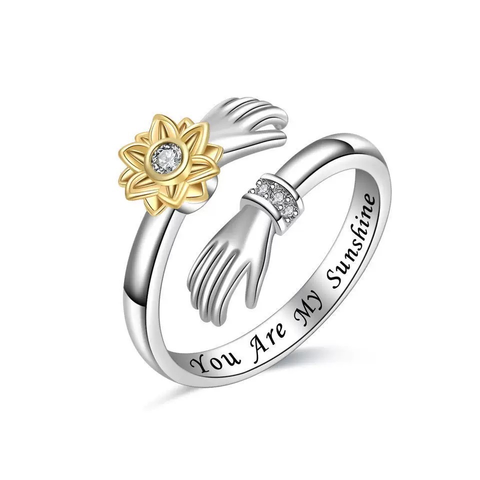 MYK4371-Adjustable Sunflower Rotating Ring