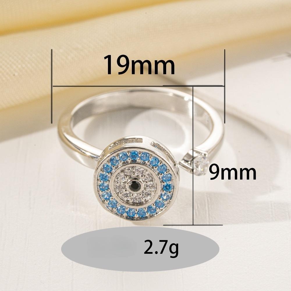 MYK4373-Rotary pressure relief micro-inlaid opening adjustable ring
