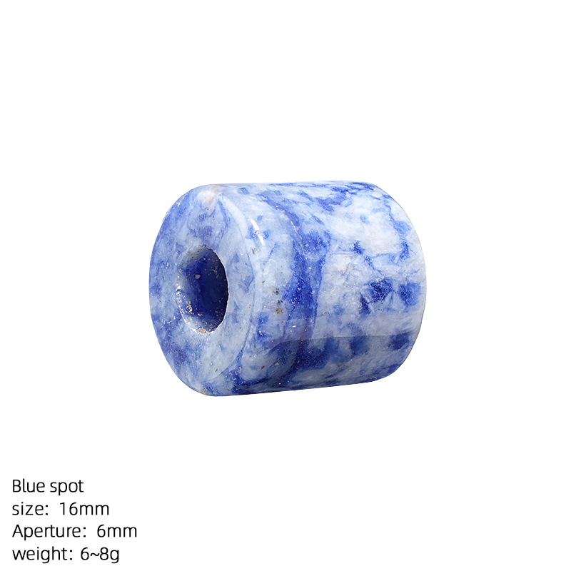 MYK4406-16mm natural stone large-hole cylindrical beads