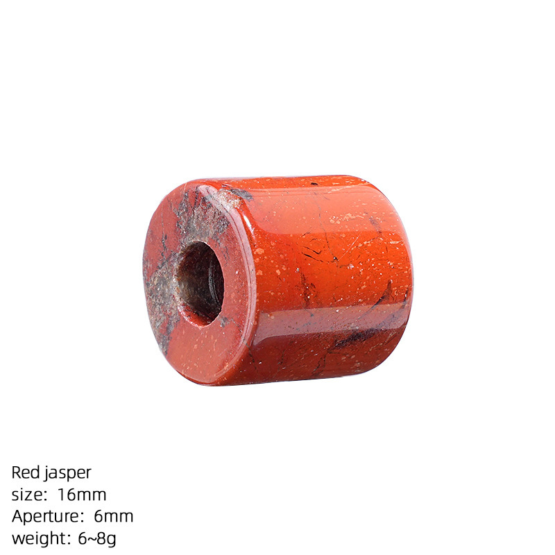 MYK4406-16mm natural stone large-hole cylindrical beads