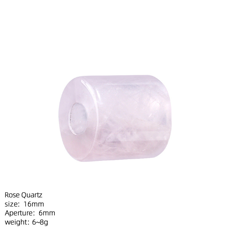 MYK4406-16mm natural stone large-hole cylindrical beads