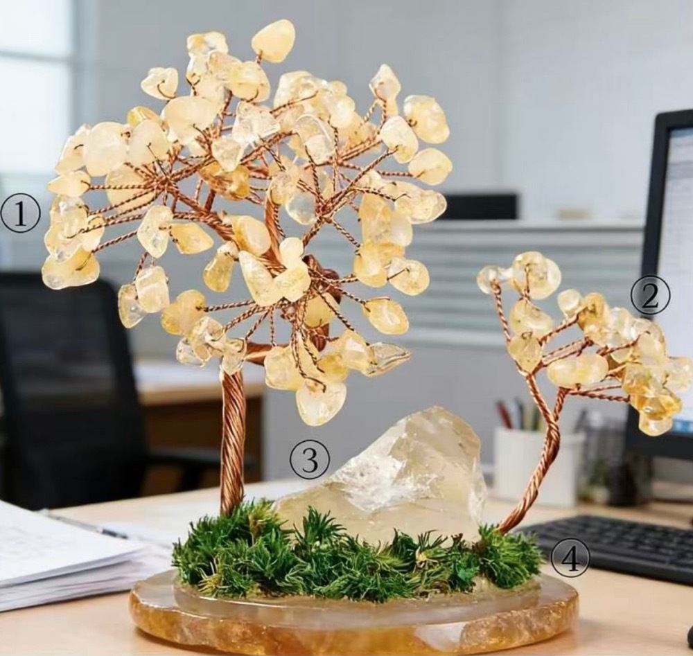 Natural Crystal Tree/Money Tree Crystal Gemstone Ornament