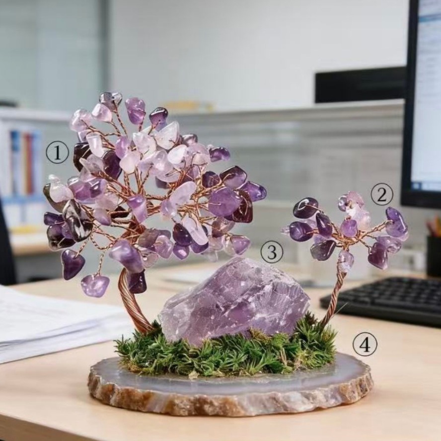 Natural Crystal Tree/Money Tree Crystal Gemstone Ornament