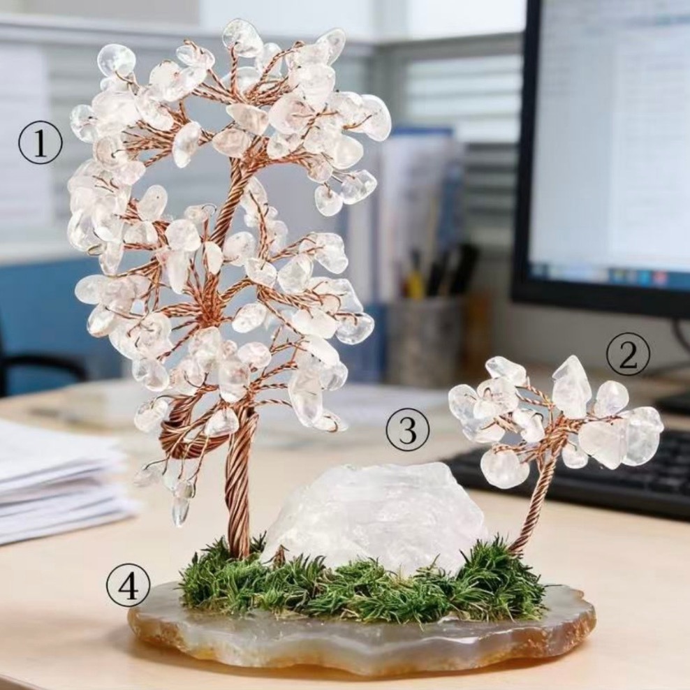 Natural Crystal Tree/Money Tree Crystal Gemstone Ornament
