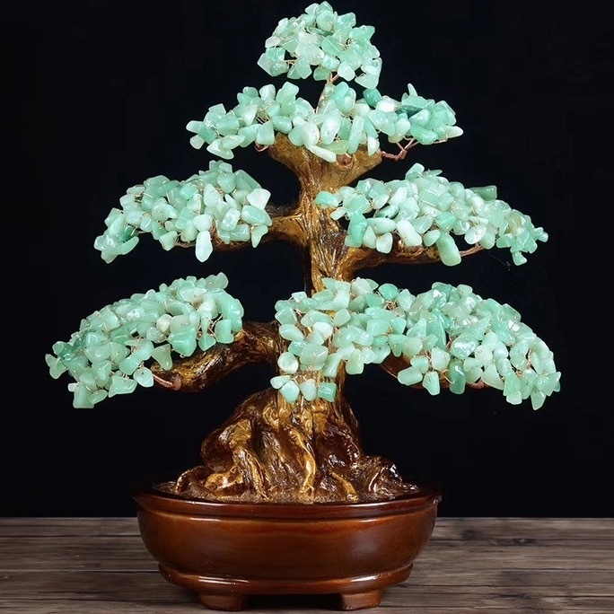 Natural Crystal Money Tree/Tree of Life Home Decor