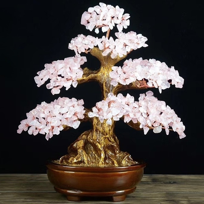 Natural Crystal Money Tree/Tree of Life Home Decor