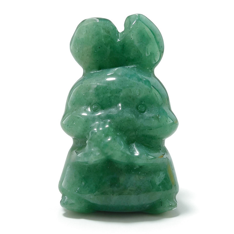 MYK4503-Natural crystal rabbit carving craft ornament