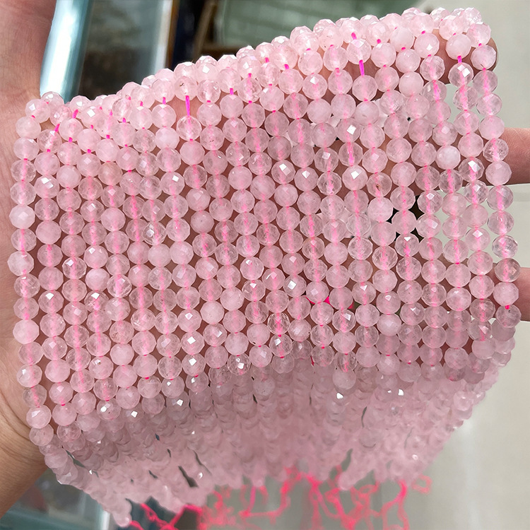 MYK4598-Rose Quartz A-faceted Beads