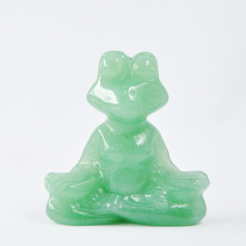 MYK4623-Natural crystal frog ornament