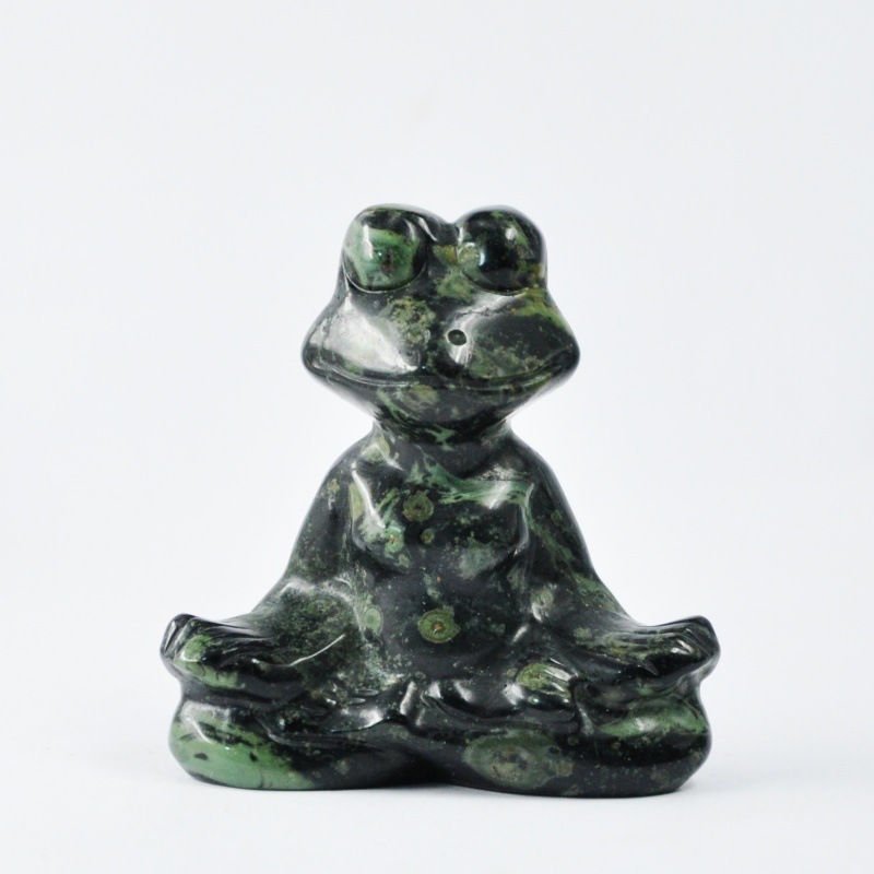 MYK4623-Natural crystal frog ornament