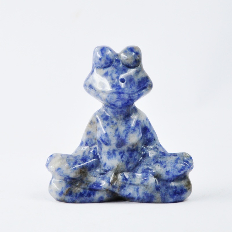 MYK4623-Natural crystal frog ornament