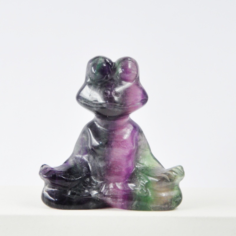 MYK4623-Natural crystal frog ornament