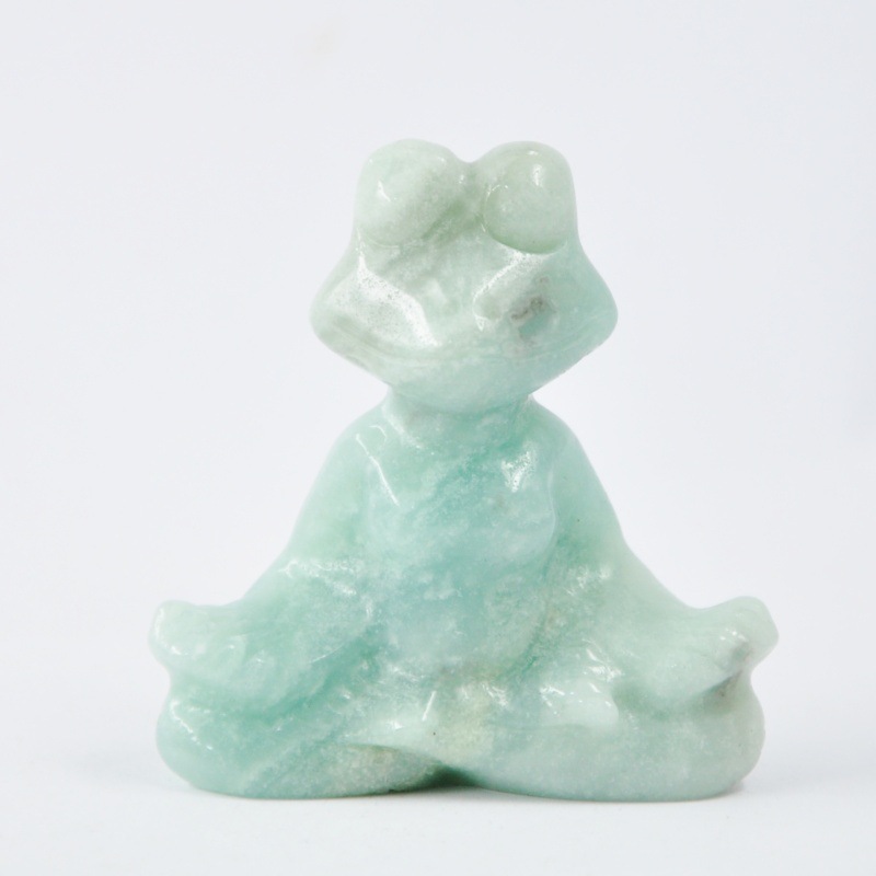 MYK4623-Natural crystal frog ornament