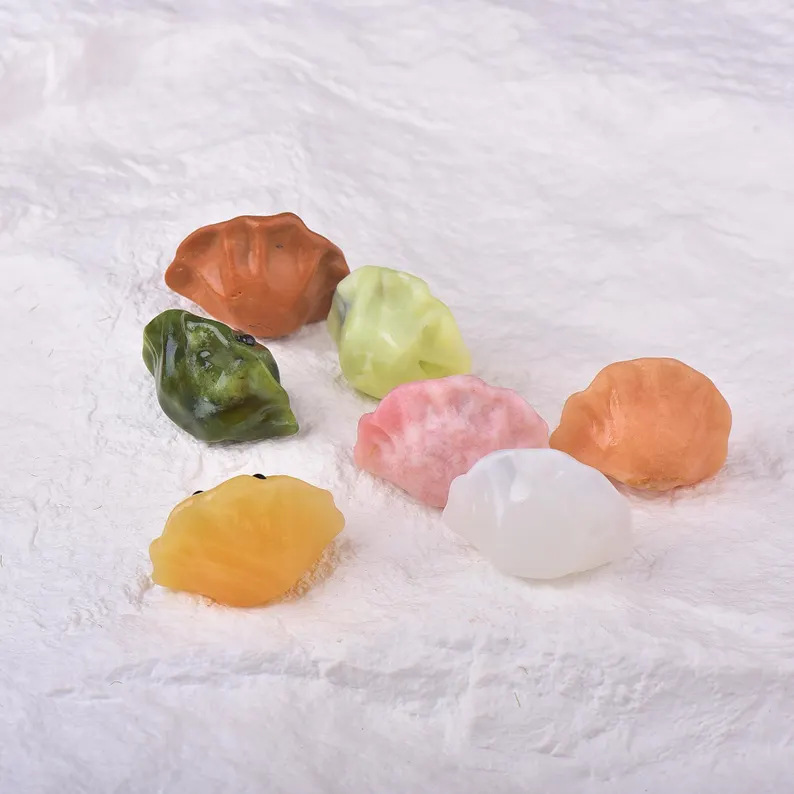 MYK4632-Natural Crystal Steamed Dumpling Ornament