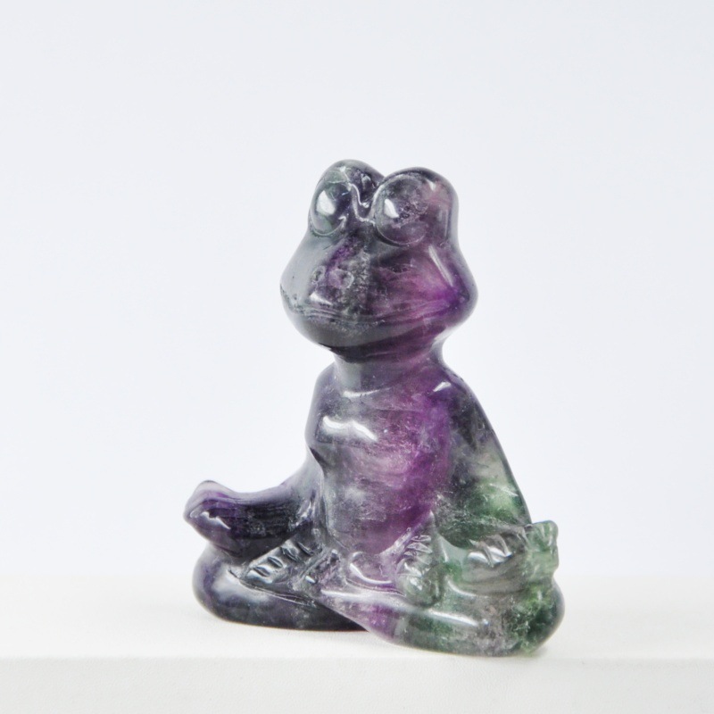 MYK4623-Natural crystal frog ornament