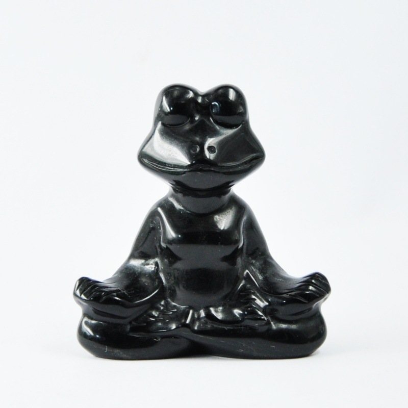 MYK4623-Natural crystal frog ornament