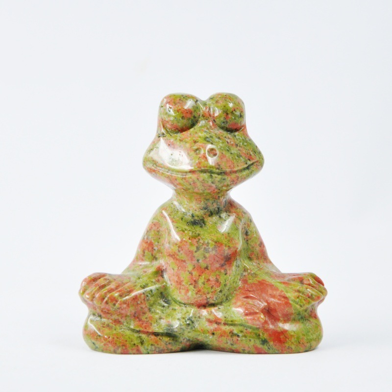 MYK4623-Natural crystal frog ornament