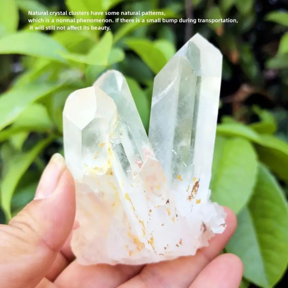 MYK4745-Natural Clear Quartz Cluster Ornament