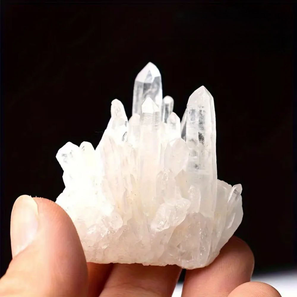 MYK4745-Natural Clear Quartz Cluster Ornament