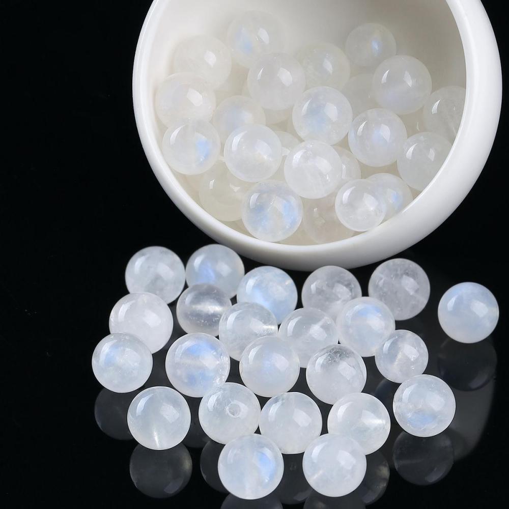 MYK4770-10 Pieces/Bag 5A Natural Blue Moonstone Beads
