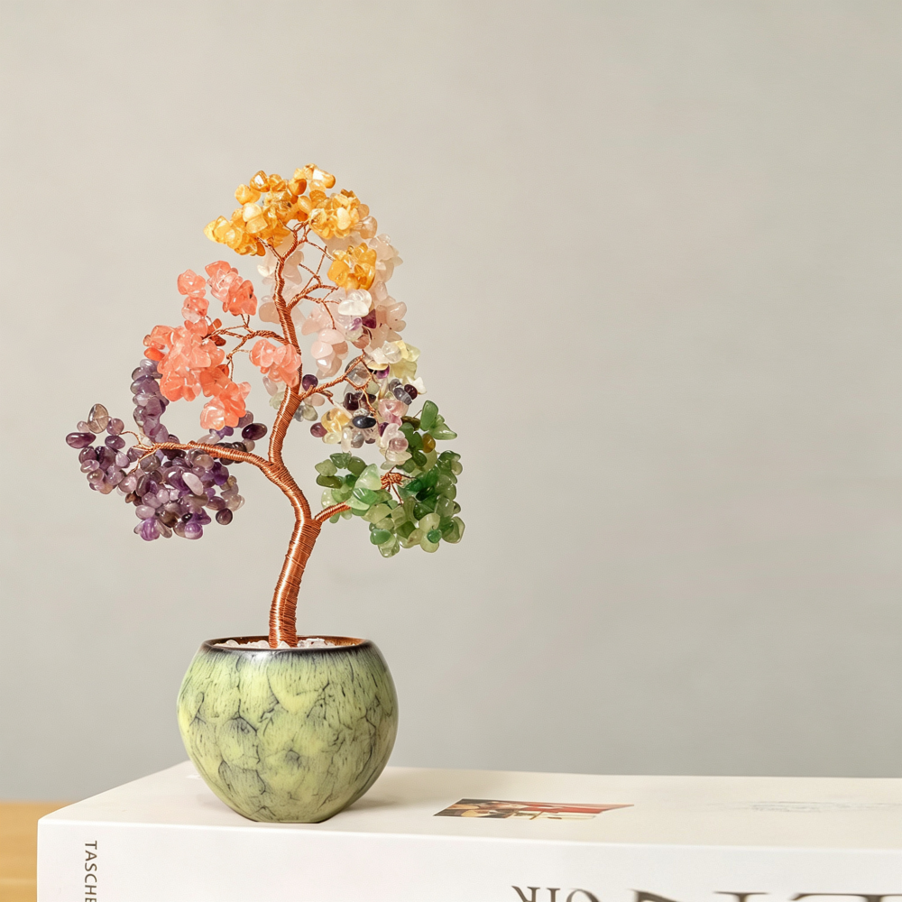 MYK4818-Natural Stone Money Tree Ornament