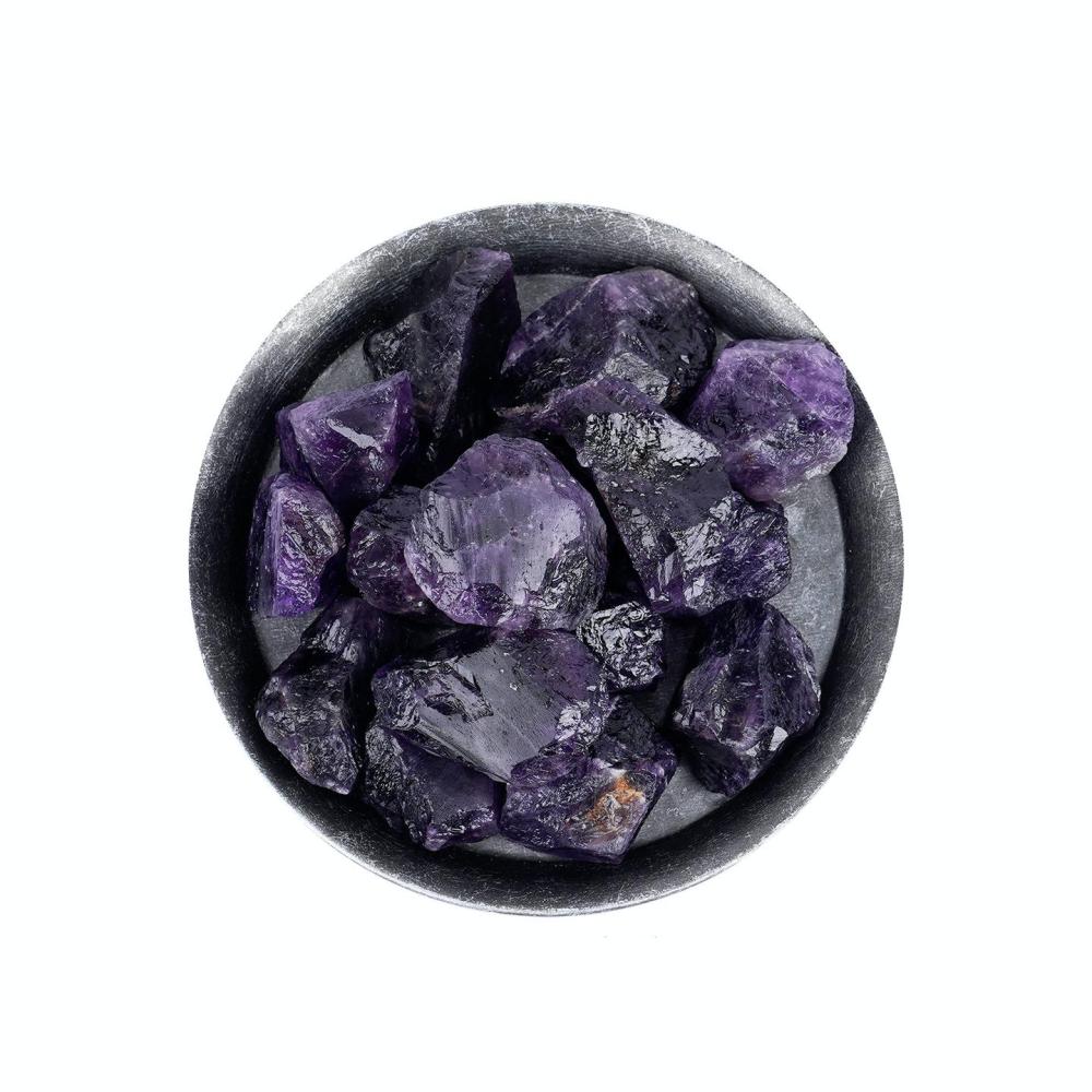 MYK4835-Natural Dark Amethyst Rough Stone Aroma Diffuser Stone