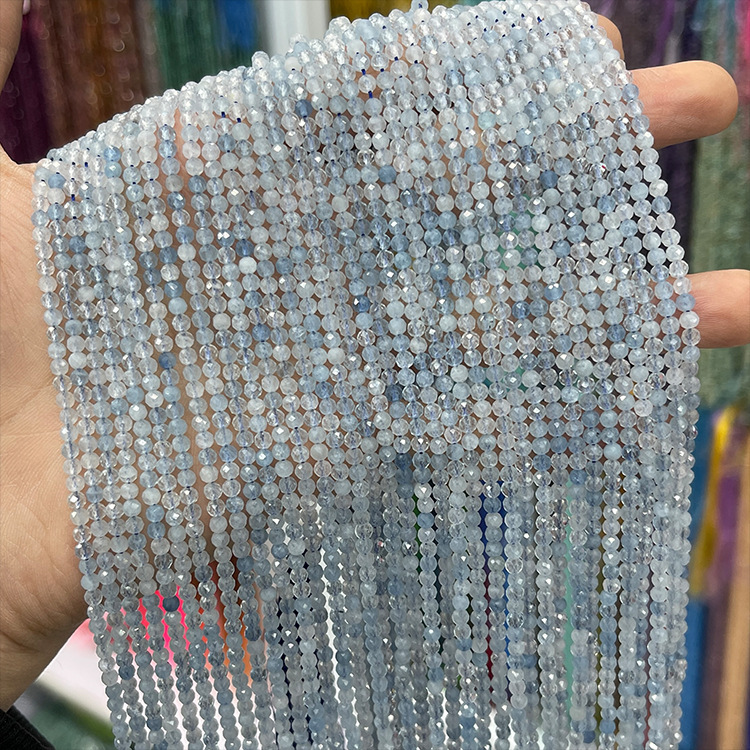 MYK4918-Natural Aquamarine Translucent AAA/Faceted Beads