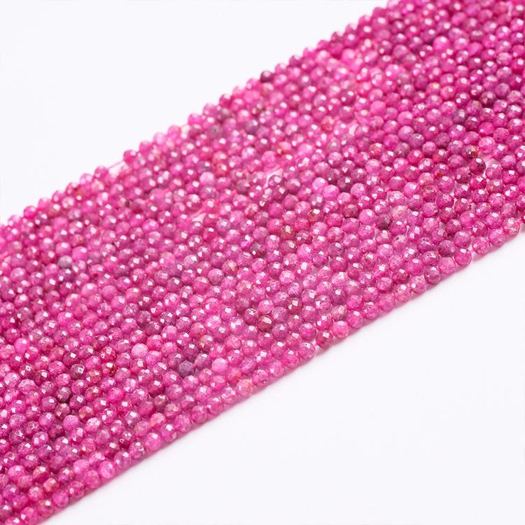 MYK4963-Natural Ruby Faceted Beads