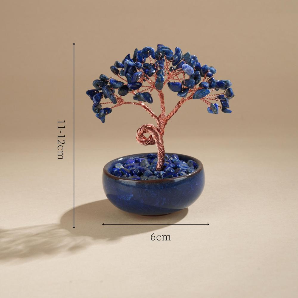 MYK5011-Natural Crystal Pebble Money Tree