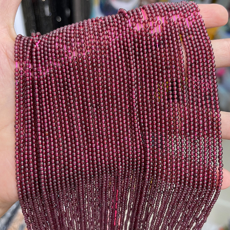 MYK5045-3mm Natural Garnet A-Grain Bead