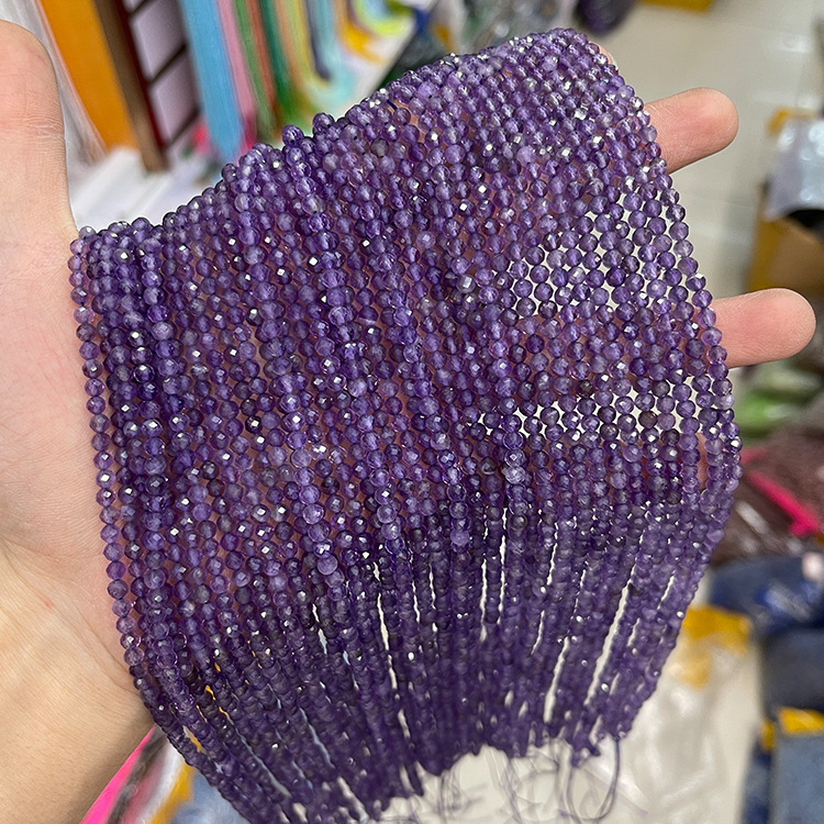 MYK5099-Natural Amethyst AAA/Faceted Beads