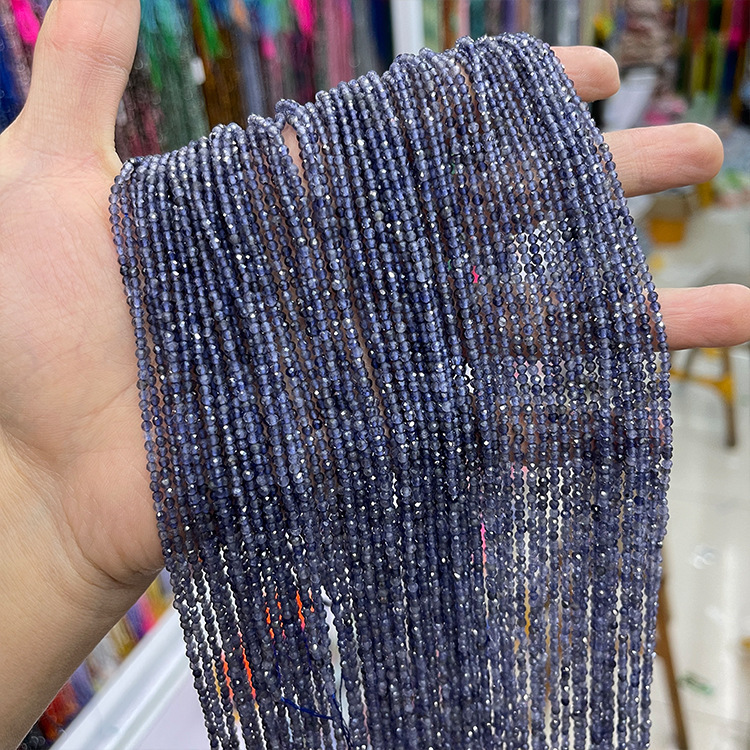 MYK5121-Natural Iolite AAA/Faceted Beads