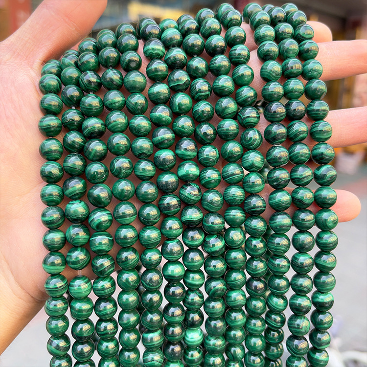 MYK5123-Natural Zambian Malachite Beads
