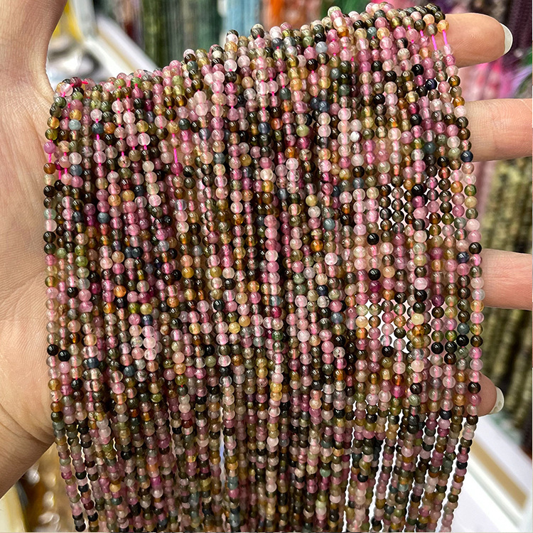 MYK5056-3mm Natural Tourmaline A Bead
