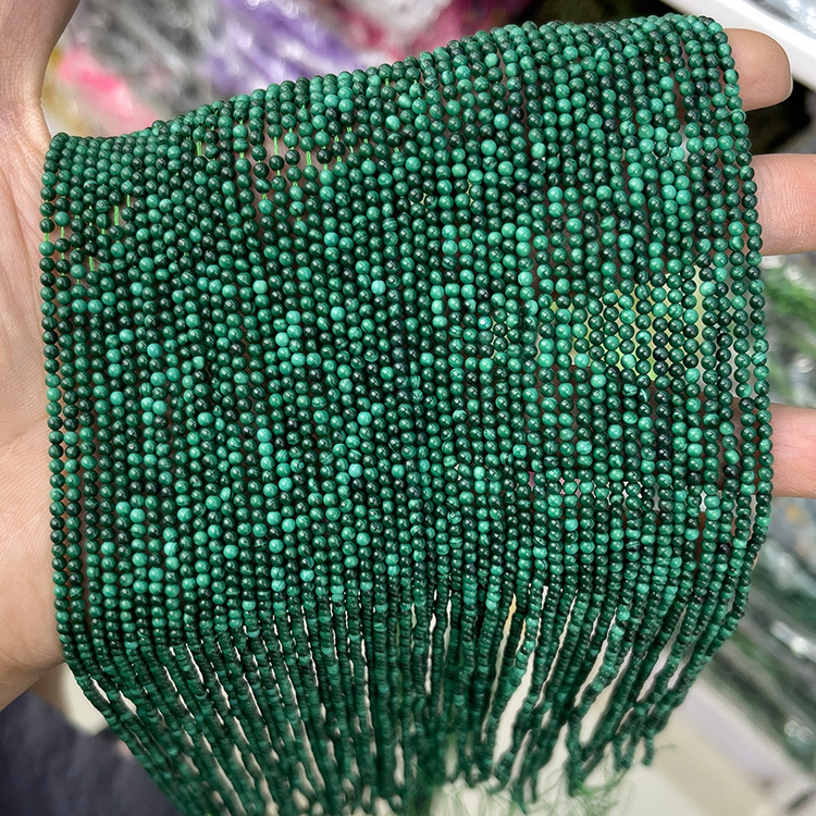 MYK5062-3mm Natural Malachite Beads