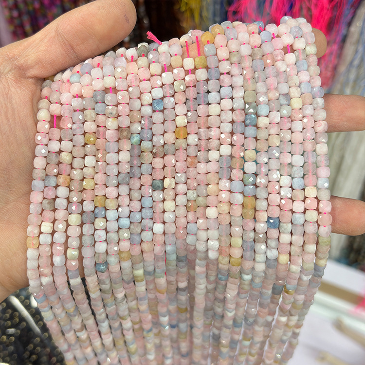 MYK5078-Natural Tethomsonite A/Square Faceted Beads