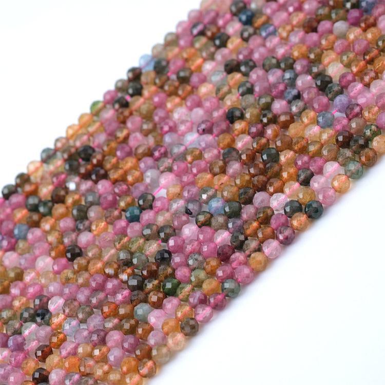 MYK5063-Natural Tourmaline AAA Faceted Beads