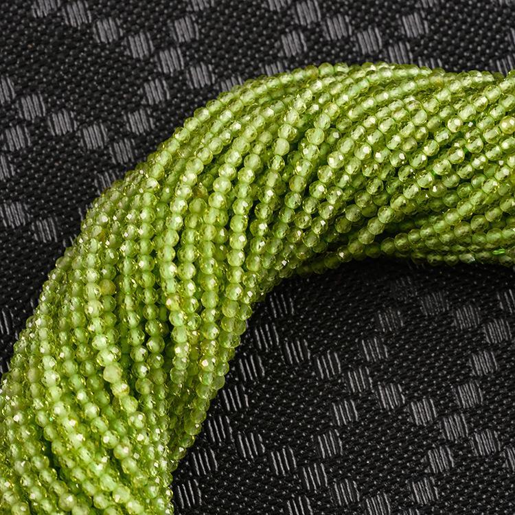 MYK5227-Natural AAA Peridot Faceted Beads