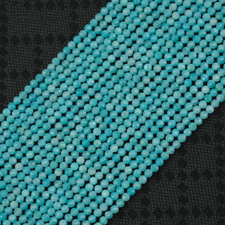 MYK5250-Natural Amazonite AAA/Faceted Beads