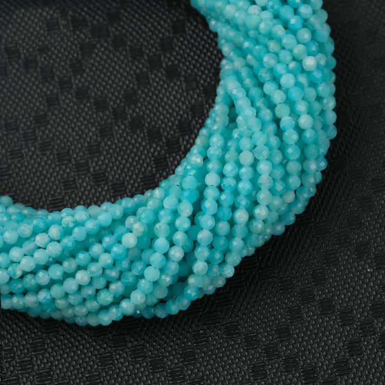 MYK5250-Natural Amazonite AAA/Faceted Beads